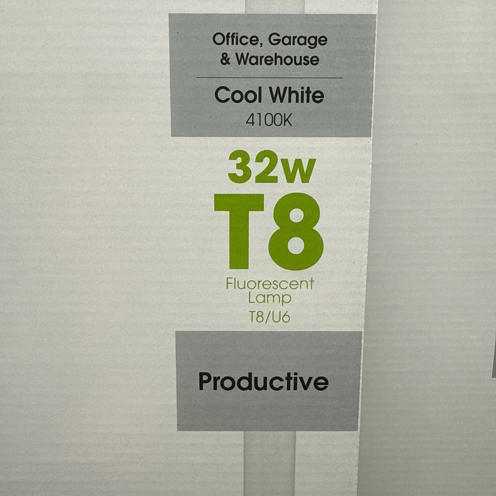 Six(6) Feit Electric 2 Ft. U-Bend Fluorescent Lamp Cool White 4100k 32w T8/U2
